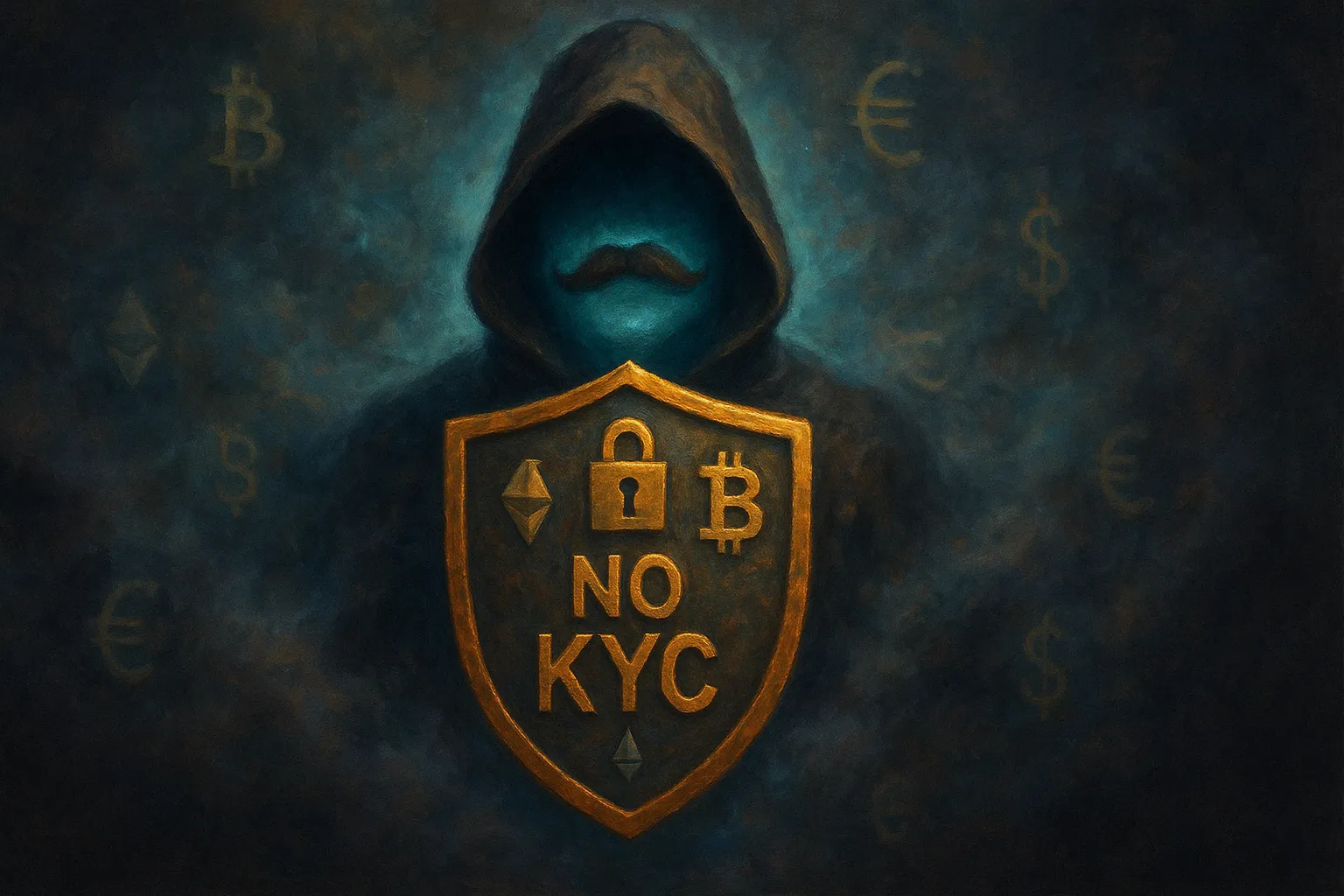 crypto user using VPN and private wallet for anonymous gambling